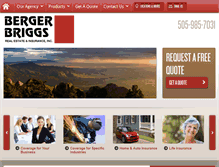 Tablet Screenshot of bergerbriggsinsurance.com
